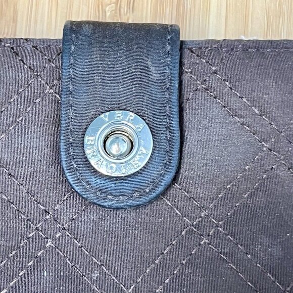 Vera Bradley Brown Quilted Microfiber Tote Shoulder Bag/Hand Bag & Wallett - Picture 15 of 16